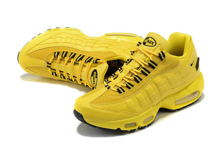 2021 Nike Air Max 95 Yellow Black Shoes - Click Image to Close